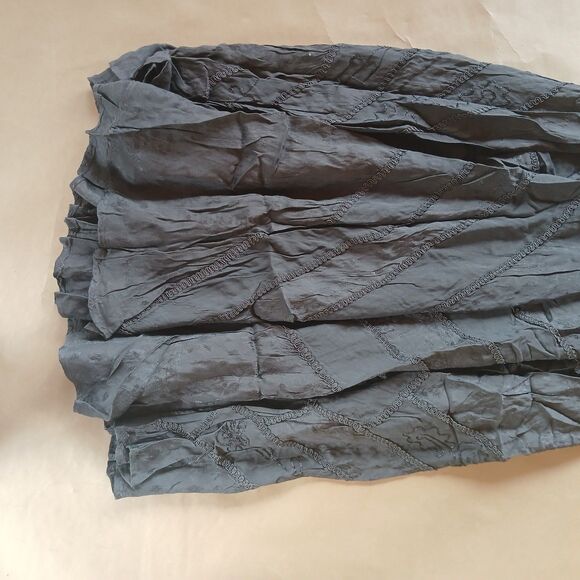 Scully Ladies Lace-Up Front Gunmetal Gray Large Sleeveless Midi Dress HC118-GUN - Picture 12 of 12